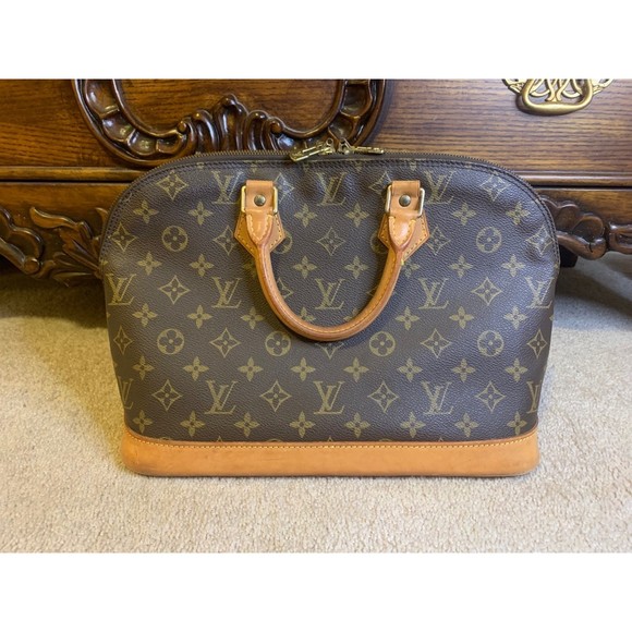 Louis Vuitton Handbags - USED HAS FLAWS Louis Vuitton LV Alma PM Brown Canvas Monogram Logo Purse Handbag